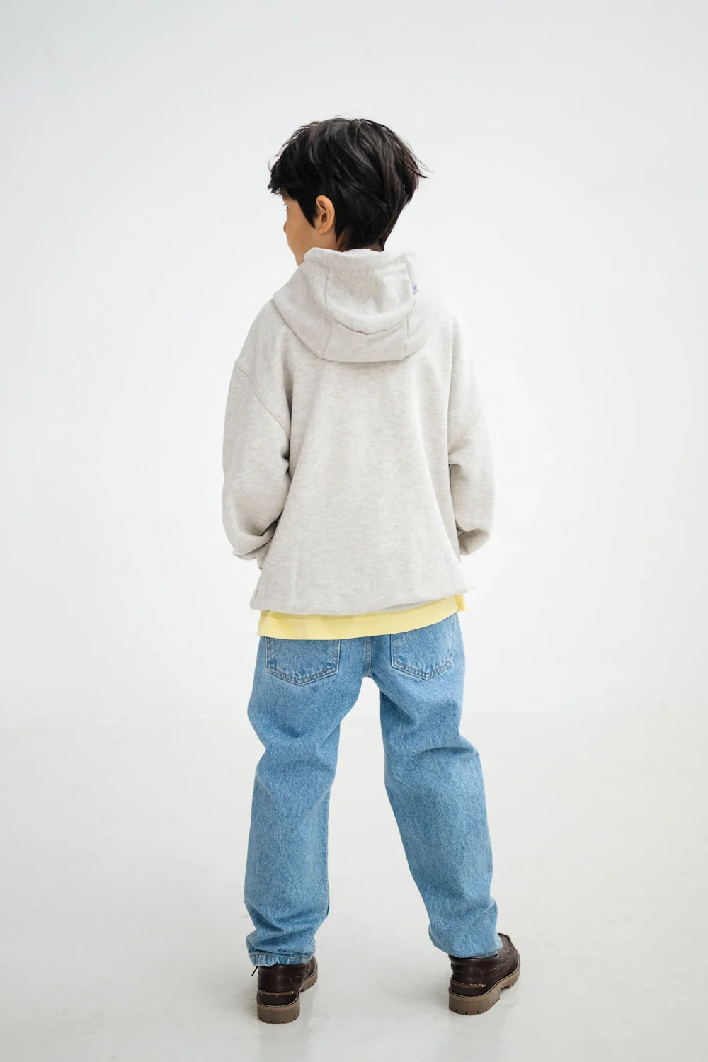 Sweat à Capuche Gris Clair – Image 4